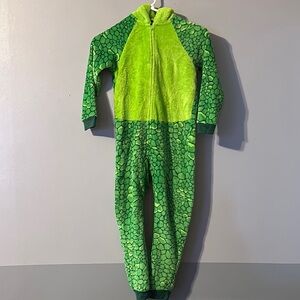 Green Kids One Piece Costume or Pajamas Size XS (5/6)